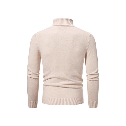 Suéter Jacquard Hombre en Color Sólido para Abrigo - Image 5