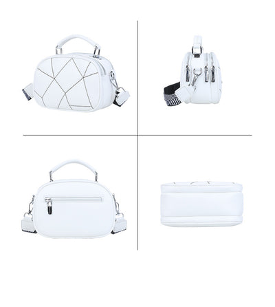Bolso Pequeño Retro de Patchwork Trendy con Tres Capas - Image 20