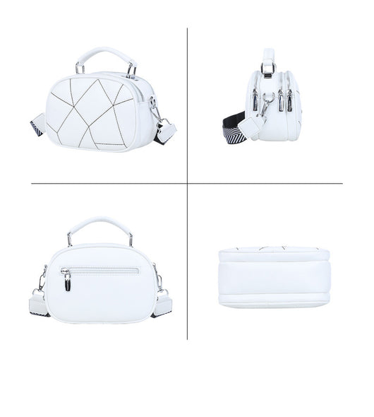 Bolso Pequeño Retro de Patchwork Trendy con Tres Capas - Image 20