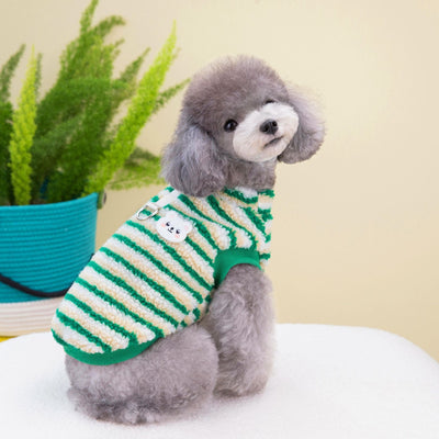 Playera Térmica a Rayas para Mascotas con Oso - Image 17