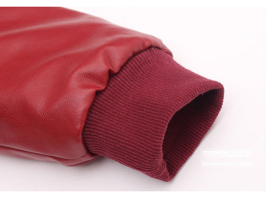 Chaqueta Acolchada con Capucha de Cuero PU para Niños - Image 15
