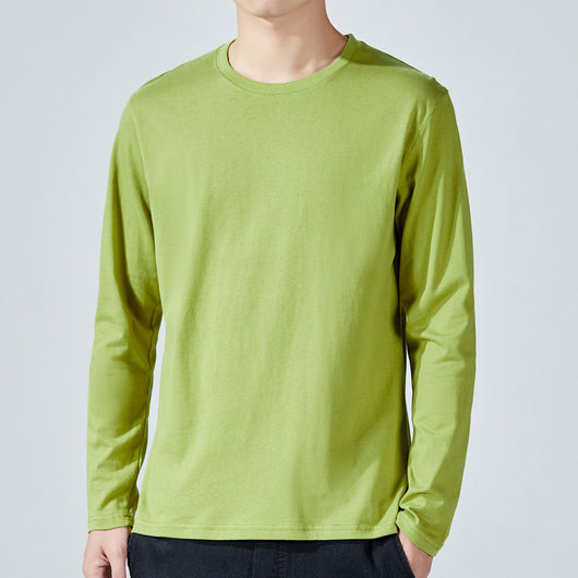 Camiseta Manga Larga Básica de Algodón para Hombre - Image 2