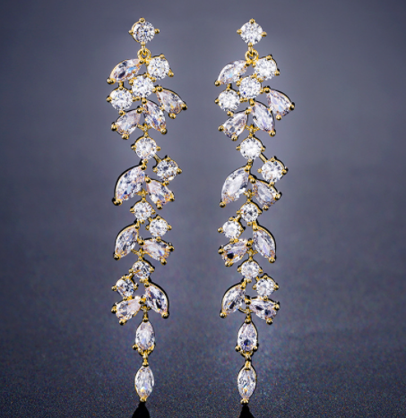 Aretes Largos de Circonita AAA con Estilo Creativo Elegante - Image 9