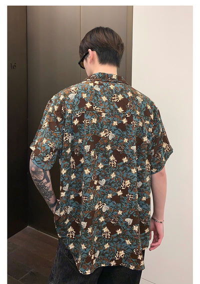 Camisa Suelta de Manga Larga con Solapa para Hombre - Image 15