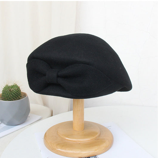 Boina de Lana Vintage con Lazo para Otoño e Invierno - Image 17