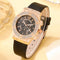 Reloj de Moda Coreana con Diamantes Incrustados y Correa PU