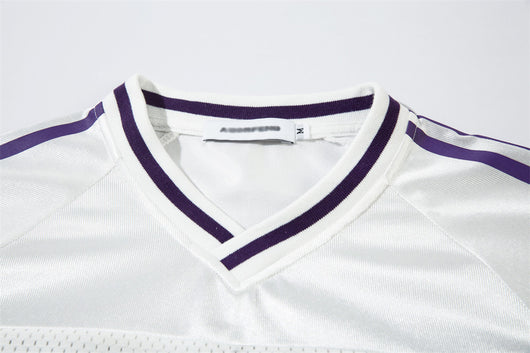 Playera Manga Larga V-Neck con Contraste de Colores - Image 17