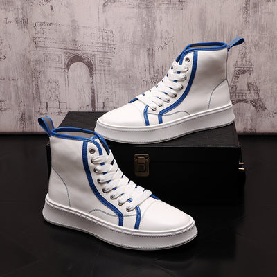 Zapatillas Altas Blancas para Hombre - Estilo Urban Ins - Image 6