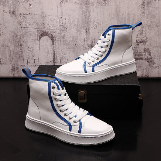 Zapatillas Altas Blancas para Hombre - Estilo Urban Ins - Image 6