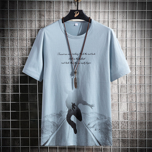 Camiseta Casual Cuello Redondo Manga Corta - Image 3