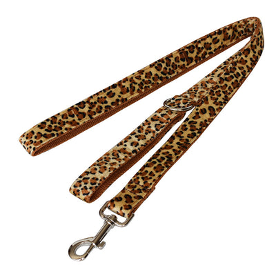 Collar para Perro con Estampado de Leopardo y Fondo Profundo en Aleación de Zinc - Image 10