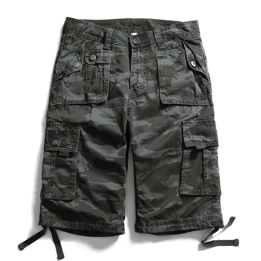 Pantalones Cortos Cargo Camuflaje Talla Grande - 5 Bolsillos Funcionales - Image 5