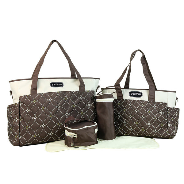 Bolsa Maternal Multifuncional de Gran Capacidad - Set de 5 Piezas