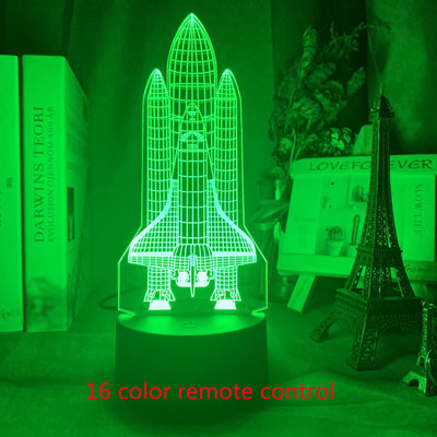Lámpara 3D Holográfica Avión Personalizada - Luz Nocturna LED para Niños - Image 22