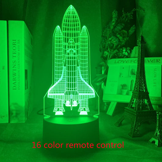 Lámpara 3D Holográfica Avión Personalizada - Luz Nocturna LED para Niños - Image 22