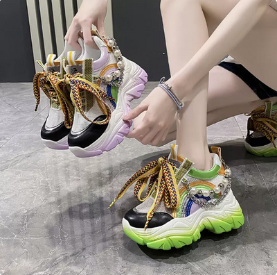 Zapatos Plataforma Daddy para Mujer - Malla Transpirable Otoño - Image 9