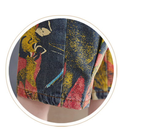 Pantalones Vaqueros Slim con Estampado y Peto para Mujer - Image 14
