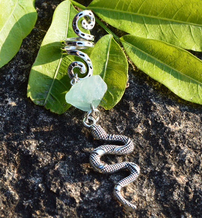 Accesorios para el Cabello de Cristal Natural Vikingo con Diseño de Serpiente - Image 6