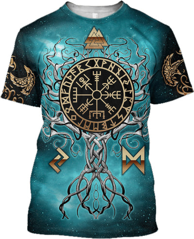 Camiseta Vikinga con Impresión 3D Digital Personalizable para Hombre - Image 2