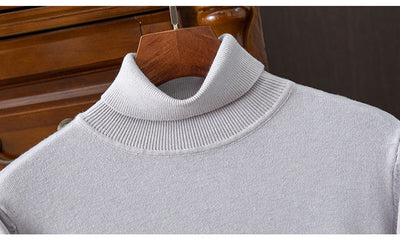 Suéter Cuello Alto para Hombre Otoño Invierno - Abrigo Interior Versátil - Image 29