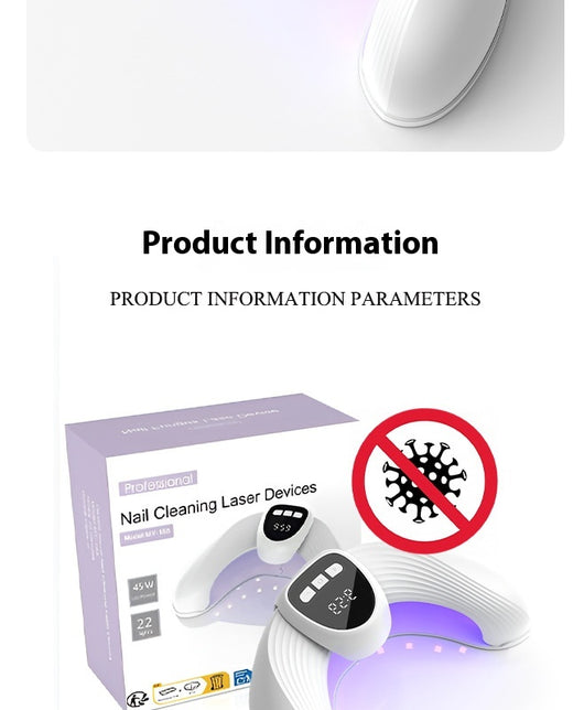 Lámpara Portátil de Fotopolimerización en U para Uñas - Image 14