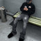 Jeans Skinny Hombre con Efecto Splash Tinta Lavado
