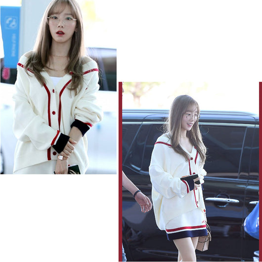 Conjunto de Dos Piezas: Suéter de Lana con Cardigan Corto para Mujer - Image 13