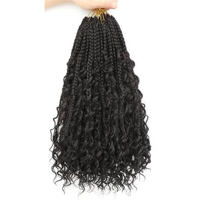 Peluca de Cabello Sintético con Trenzas de Tres Hilos - Image 7