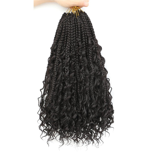 Peluca de Cabello Sintético con Trenzas de Tres Hilos - Image 7