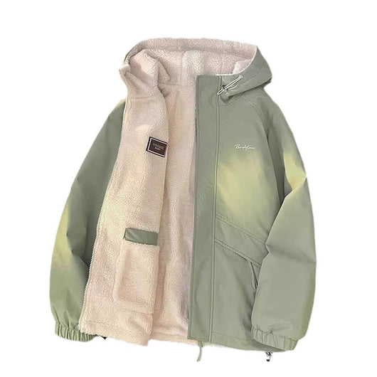 Abrigo Reversible de Algodón para Hombre - Corte Holgado Invierno - Image 4