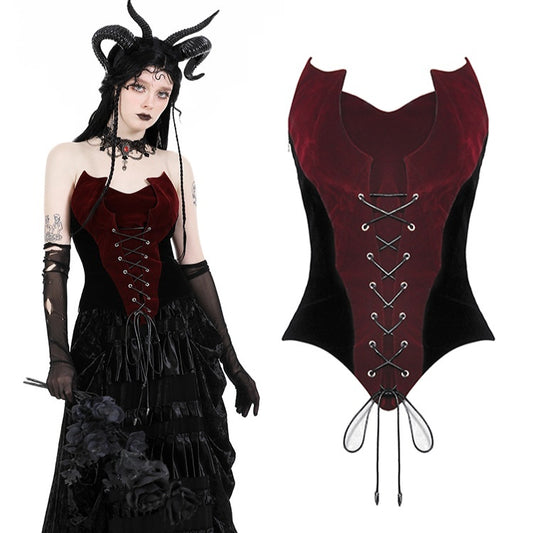 Camiseta Moldeadora Gótica con Cintura Ajustable y Efecto Adelgazante