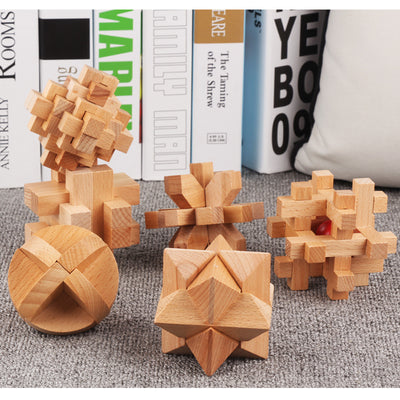 Puzzle 3D Luban de Madera - Juego Educativo de Desbloqueo - Image 14