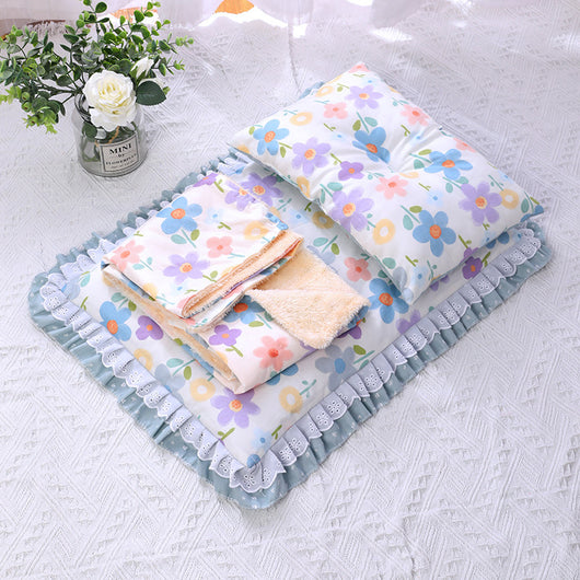 Cama Acolchada Tres Piezas para Gatos y Perros - Colchoneta de Algodón Premium - Image 10
