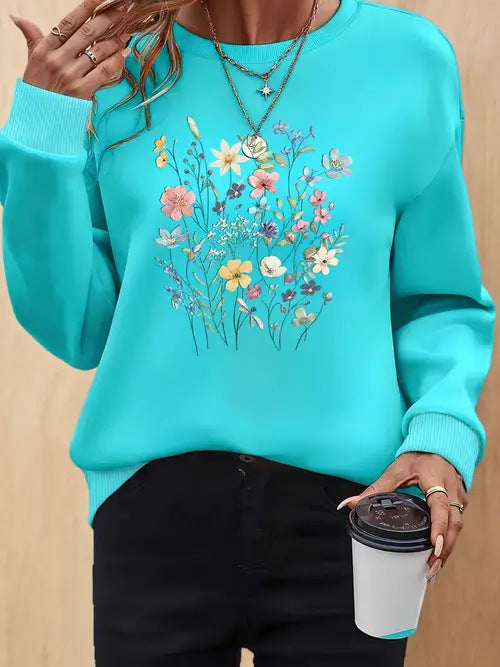 Blusa Casual Estampada de Manga Larga para Mujer - Image 24