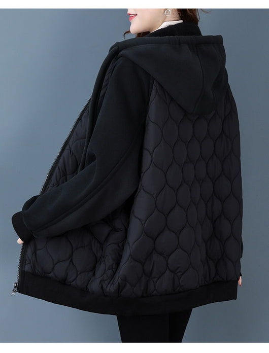 Abrigo Acolchado con Capucha - Chaqueta de Algodón Gruesa y Suelta para Mujer - Image 15