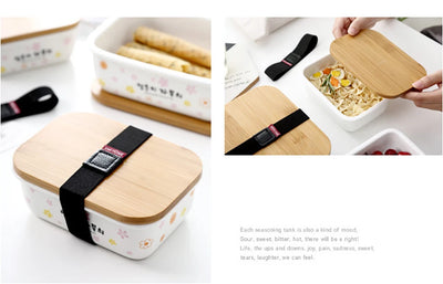 Recipiente de Cerámica Japonesa para Refrigerador - Caja Multiusos con Tapa - Image 14