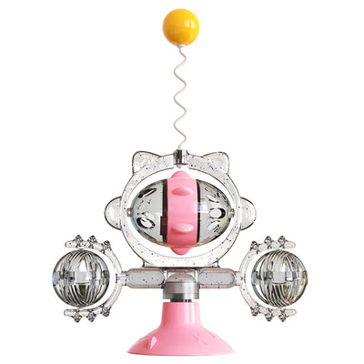 Juguete Interactivo para Gatos con Pelota Dispensadora y Ventosa - Image 6