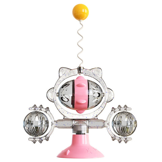 Juguete Interactivo para Gatos con Pelota Dispensadora y Ventosa - Image 6