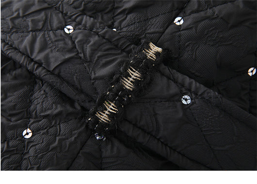 Chaqueta Acolchada Mujer con Cinturón Doble Capa Premium - Image 10