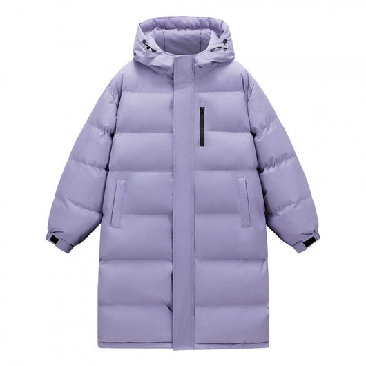 Abrigo Largo para Invierno con Cuello de Pelaje Acolchado - Image 2
