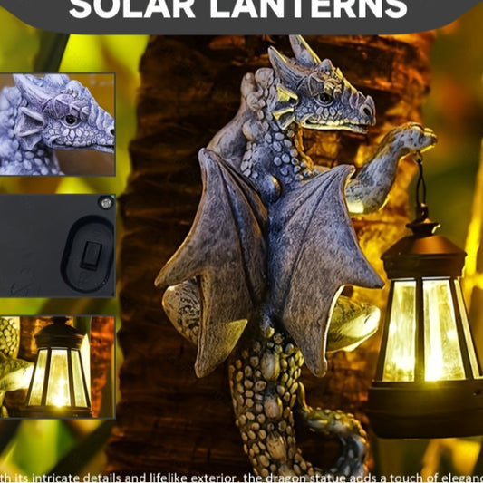 Lámpara Dinosaurio Solar para Jardín - Decoración Exterior Iluminada