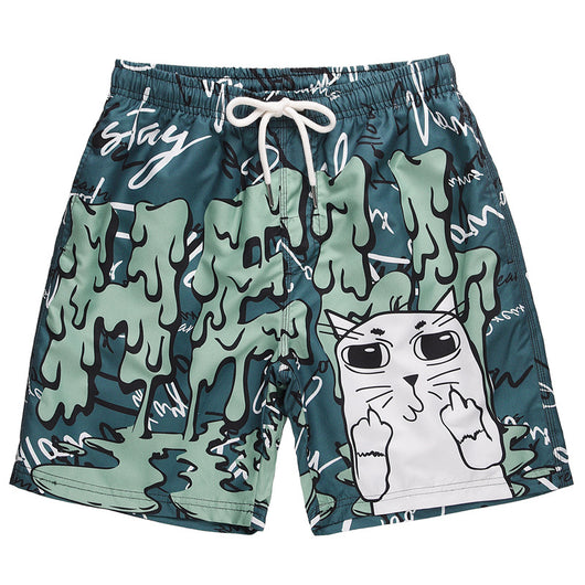 Pantalones Cortos Hip-Hop Hombre Verano Secado Rápido con Estampado - Image 3