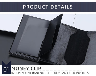 Cartera Minimalista de Cuero Engrasado con Protección Antimagnética - Image 24