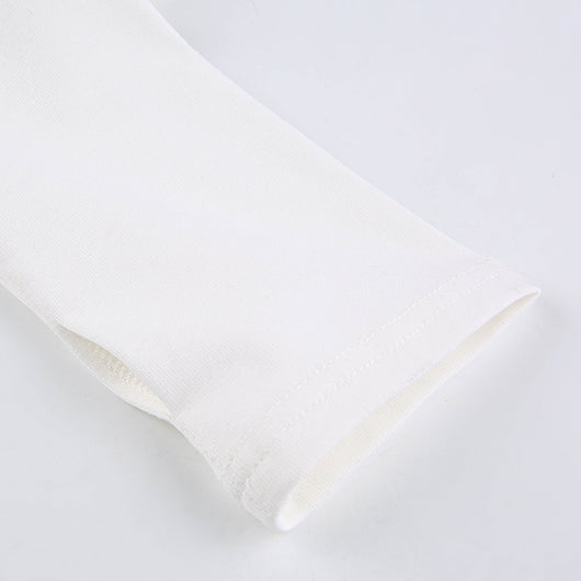 Enterizo Ajustado de Manga Larga con Cuello Cuadrado para Mujer - Image 7