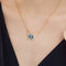 Collar Mariposa Azul para Mujer - Cadena de Clavícula Elegante