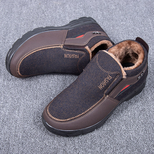 Zapatos de Tela Tradicionales Beijing para Hombre con Forro Cálido - Image 6