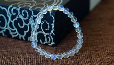 Pulsera de Piedra de Luna Vidrioso Ice Seed para Mujer - Image 3
