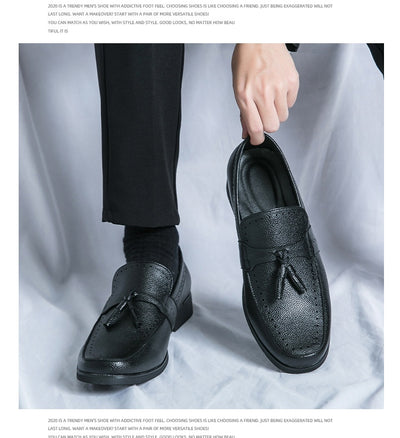Mocasines de Cuero con Borla para Hombre - Zapatos Casuales Ejecutivos - Image 13