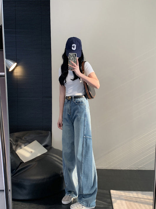 Pantalones Jeans Anchos Deconstructruidos - Estilo Casual Holgado Banana - Image 21