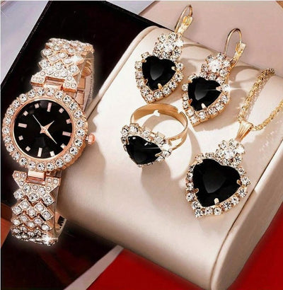 Juego de Reloj y Joyas con Cristales de Colores Cuarzo - Image 18